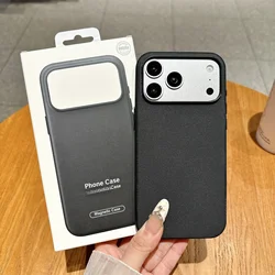Original Technology Woven Texture Matte Shockproof Anti - Slip Protective Case for iPhone 15 (Black With Box)
