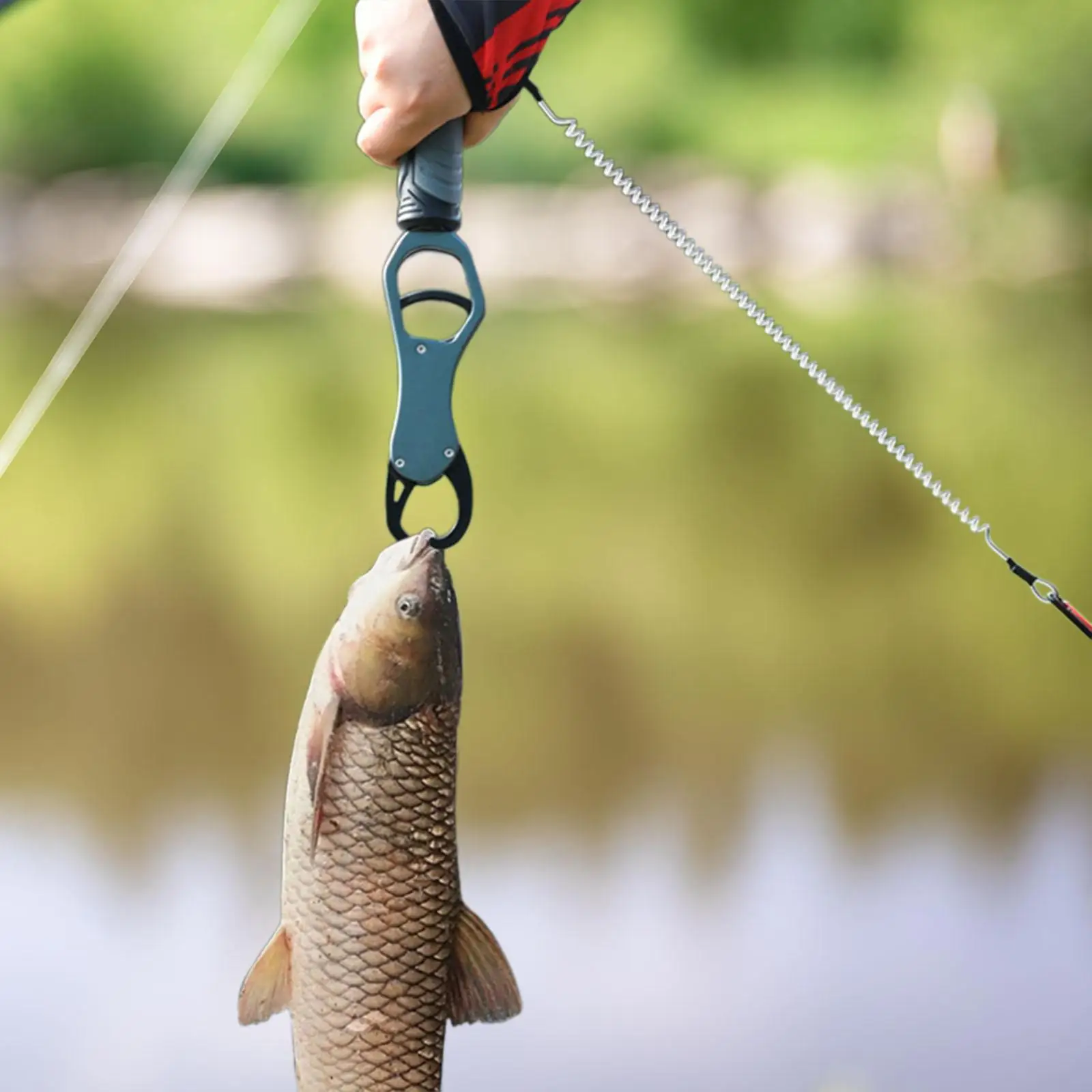 Fish Gripper for Fishing with Scale Hook Clamp Fish Scale Fish Lip Grip Tool