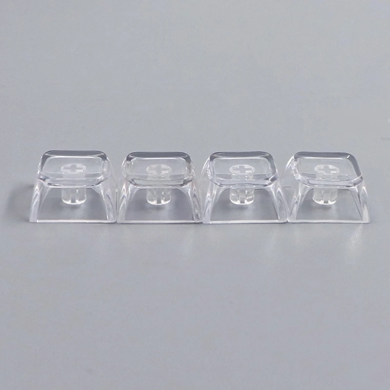 20Pcs Transparent Blank Keycap Set 1U 1X XDA Crystal Translucent Keycaps for Mechanical Keyboard
