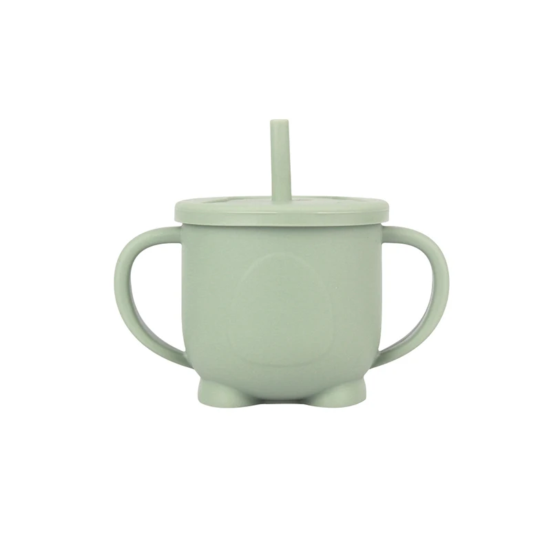 Baby Penguin Straw Cup Food Grade Silicone Children's Creative Straw Cup Baby Learning Cup Baby Anti Drop Water Cup BPA Free 3