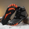 Winter Snow Boots Waterproof Barefoot Hiking Shoes Anti Slip Cold-Proof Trekking Shoes High-Top Booties for Outdoor Travel 1