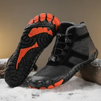 Winter Snow Boots Waterproof Barefoot Hiking Shoes Anti Slip Cold-Proof Trekking Shoes High-Top Booties for Outdoor Travel 1
