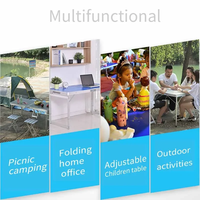 Indoor and outdoor Aluminum alloy small portable folding table tennis table sets include RACKET/NET Multipurpose Folding