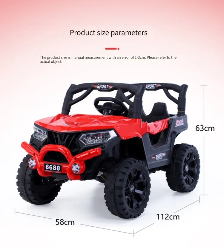 Children'S Electric Car Off-Road Vehicle Four-Wheeled Double Baby Swing Car With Light Electric Vehicles Cars For Kids Ride On 13 Children'S Electric Car Off-Road Vehicle Four-Wheeled Double Baby Swing Car With Light Electric Vehicles Cars For Kids Ride On
