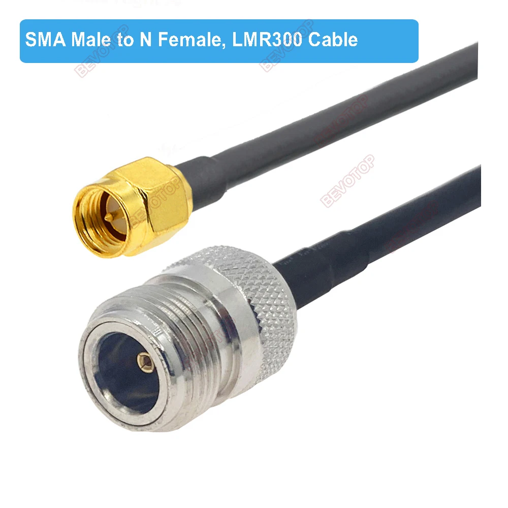 conector masculino lmr300 50-5 cabo coaxial do