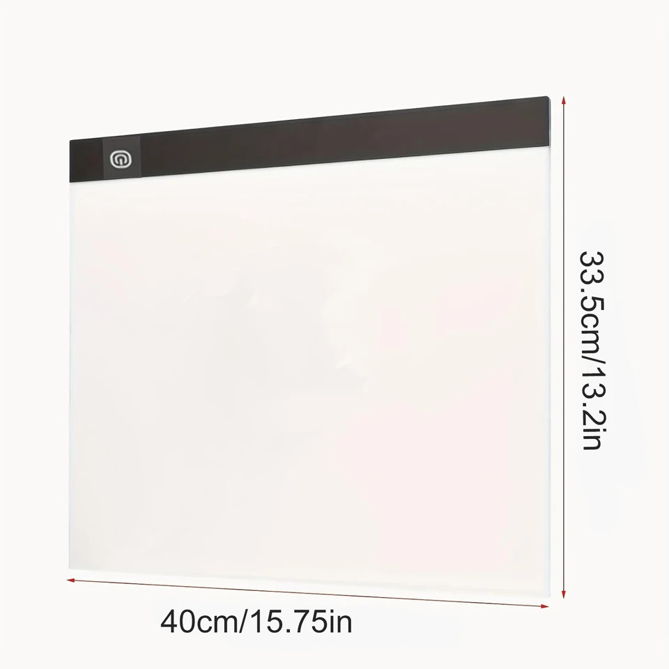 A3 LED-Leuchtplatte für Diamantmalerei, einstellbare Helligkeit, Skizzieren, Abpausen, USB-betriebenes Komplettset_voghion.com