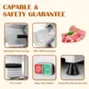 Cgoldenwall Commercial Meat Slicer 240W Meat Slicer Machine, 0-0.7"" Adjustable Thickness Electric Deli Meat Cheese Food 5