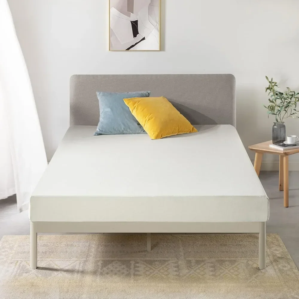 Queen Mattress 6 inch Bed-In-A-Box, Green Tea Memory Foam, Cream tatami bedroom furniture foldable mattress