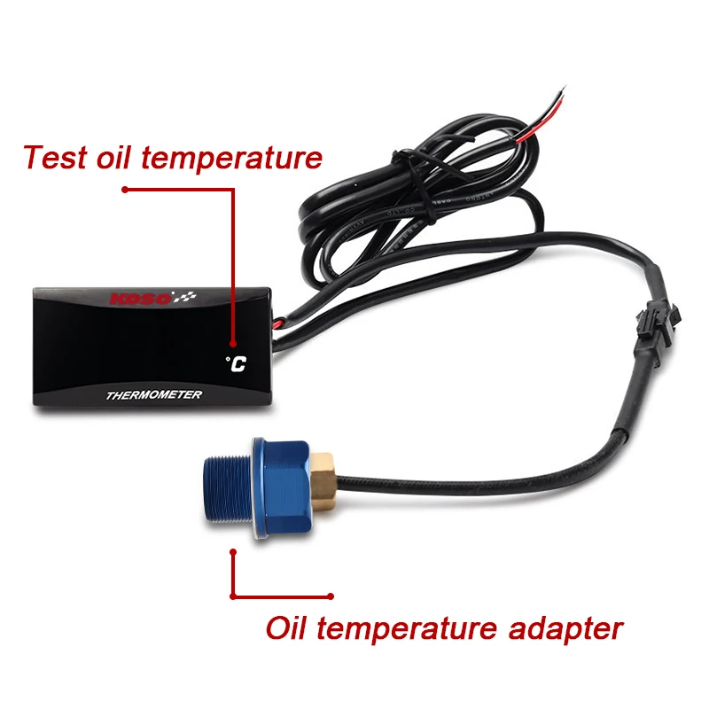 Фото Датчик температуры масла koso fonil oil для nmax125 XMAX250 300 NMAX CB400 CB500X, адаптер, термометр для скутера и гоночного мотоцикла №3