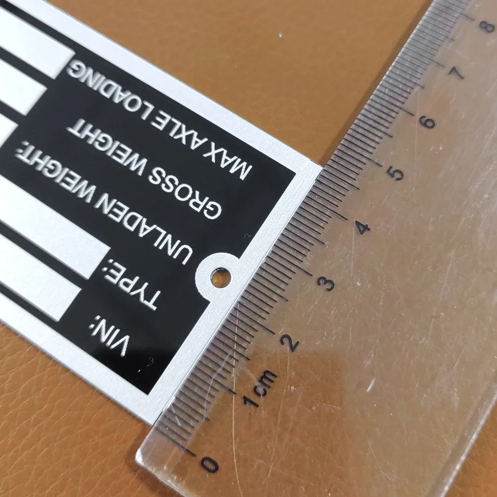 Blank or Engraved Aluminum Trailer Vehicle ID Plant VIN Chassis Plates Car Motorbike Caravan RV Parts Camper Accessories engraved aluminum frame