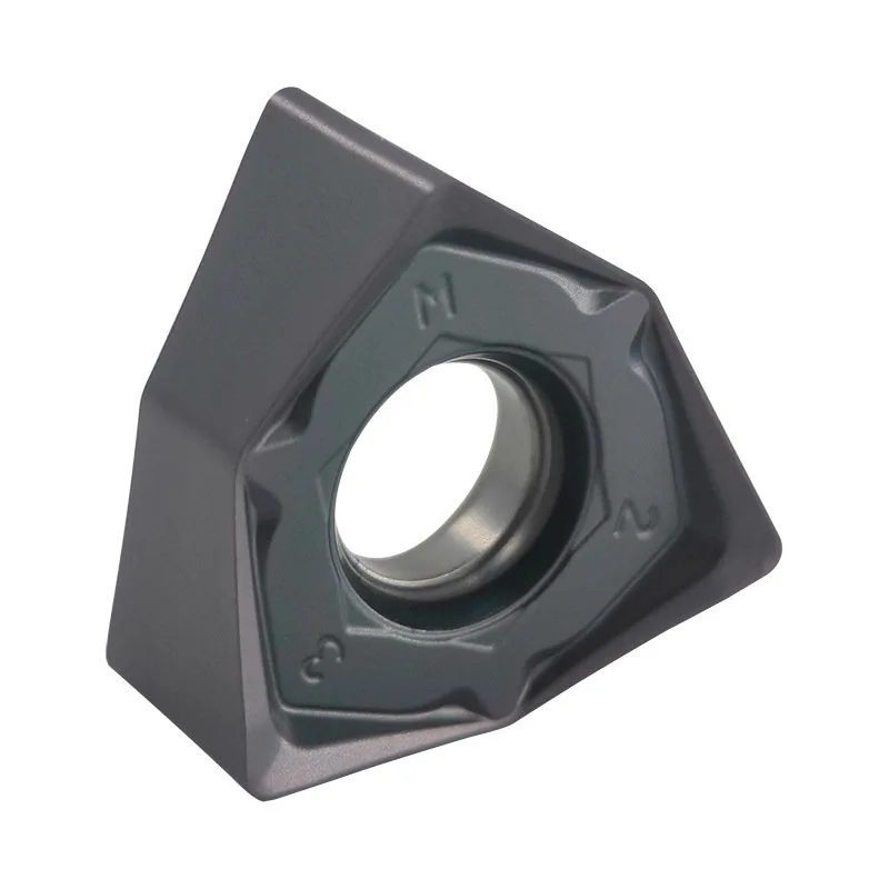 WNMU080608EN Doppelseitige Sechskant-Winkelkanten-Hartmetalleinsätze für Schnellvorschub, Edelstahl und Stahlteile, Gusseisen – Detail 12