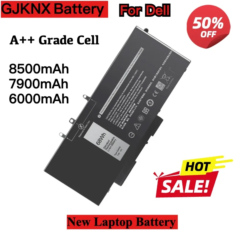 8500mAh 7900mAh GJKNX Laptop Battery for Dell Latitude 5480 5580 5590 5490 5280 5288 5488 5591 5491 5495 E5480 E5580 E5490 Pre