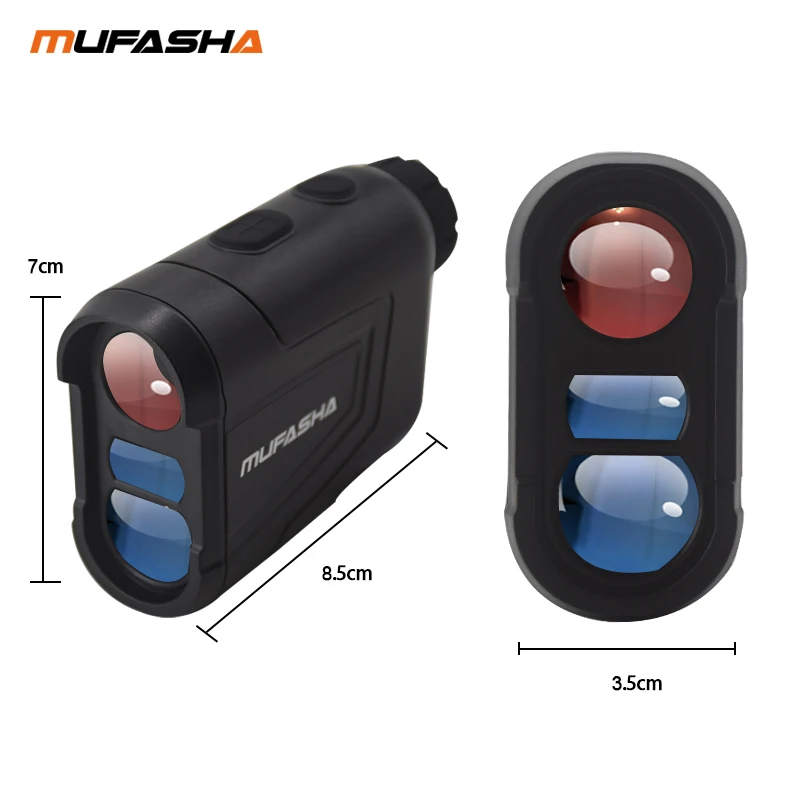 Laser Rangefinder MUFASHA Hunting&Golf Ramp Compensation Angle Height Measurement Vibrations Feedback Type-C laser rangefinder,distance meter