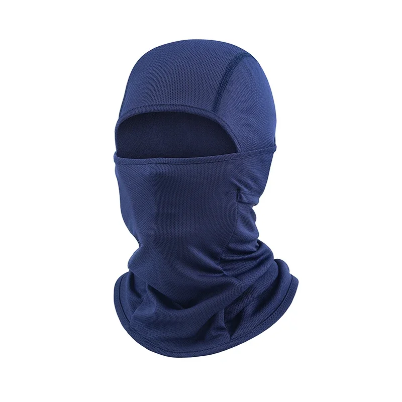 Schwarze Sonnenschutz-Sturmhaube – winddicht, staubdicht, atmungsaktiv, schnelltrocknend, Polyester-Gesichtsmaske für Outdoor-Fahrrad und Motorrad_voghion.com