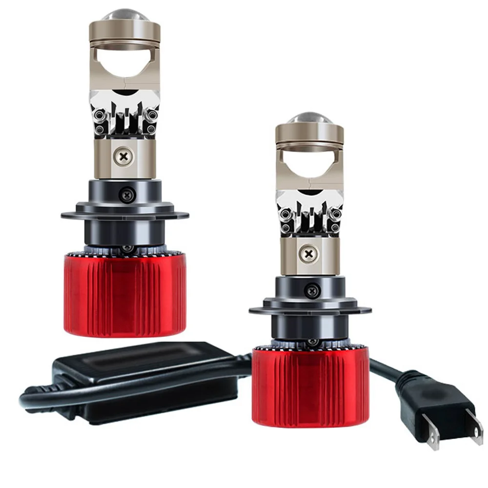 

2x H7 H11 LHD/RHD LED Headlight Mini Lens Projector 9005/9006 Auto Low Beam STG Canbus Bulb For Car/Motor 12V 120W 48000LM