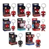 Funko POP Keychains Marvel Popular Character Spider Man Multiple Styles Forms Anime Dolls Models Backpack Pendant Keychain Gift 6