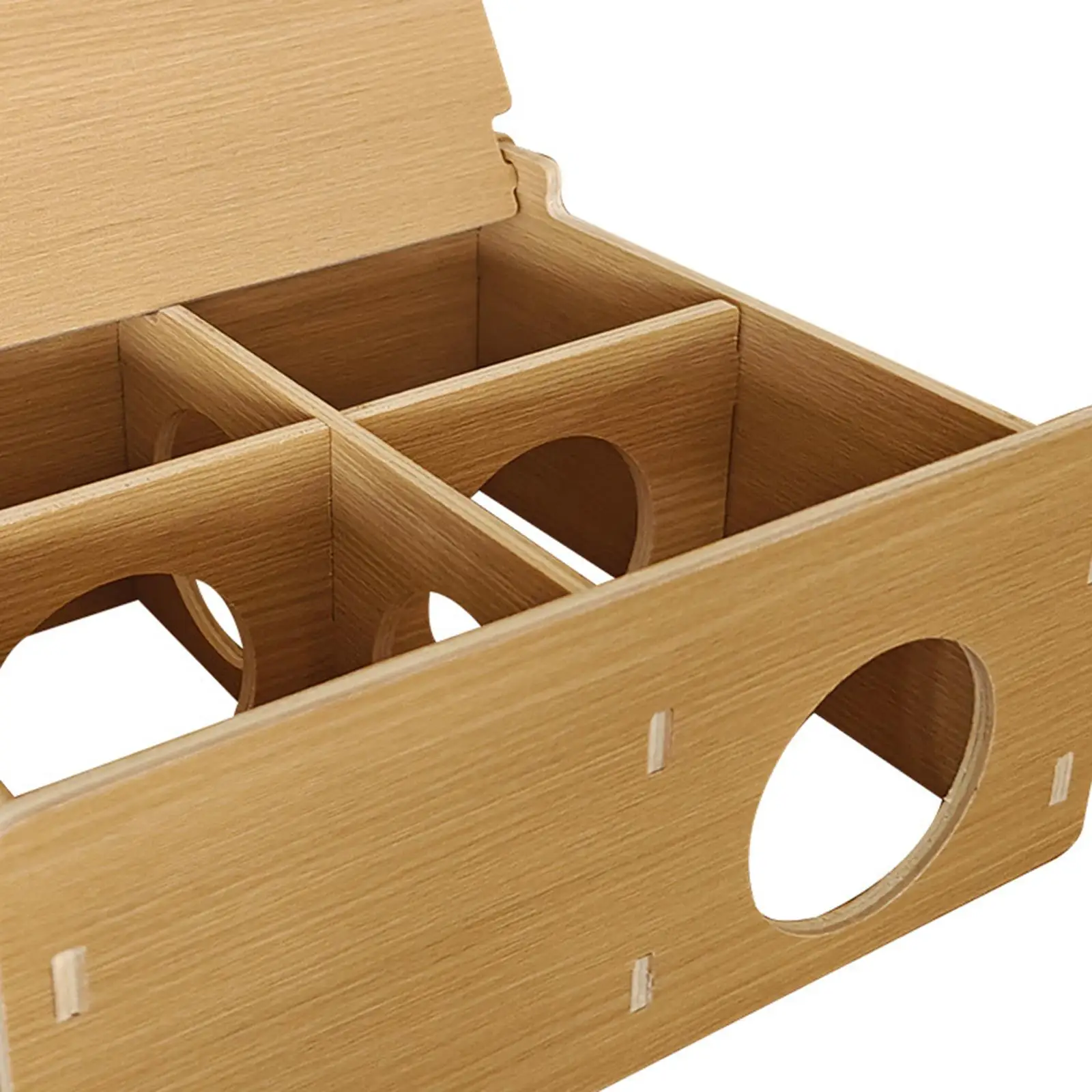 Hamster Tunnel Hideout Easy Maintenance Spacious Pet Toy Flip Cover Tunnel Toy Platform Dwarf Gerbil Small Animals