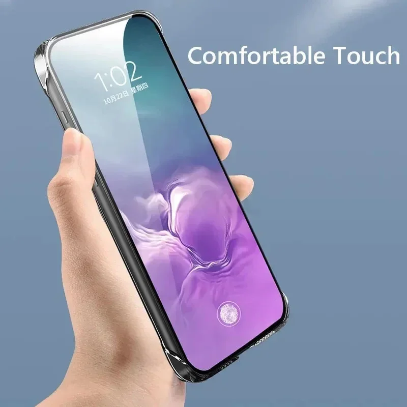 Sleek & Transparent Frameless Phone Case with Enhanced Camera Protection