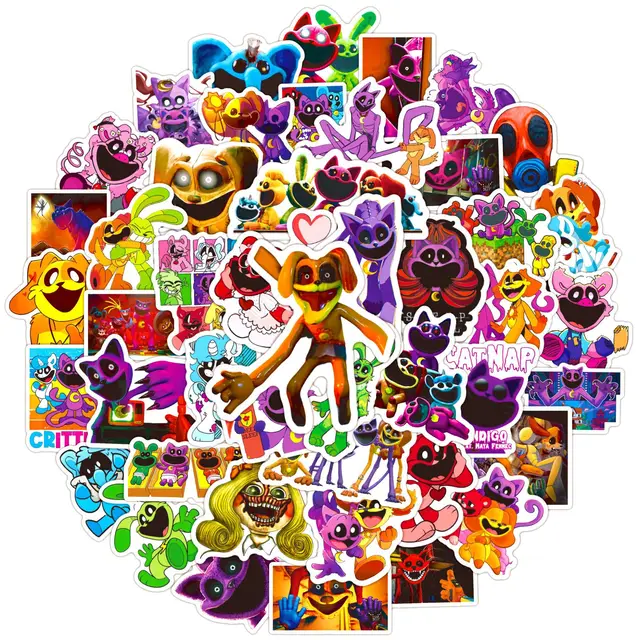 100 Adesivi Smiling Critters - Impermeabili, Per Laptop, Skateboard, Bottiglie, Design Carini - Foto 13