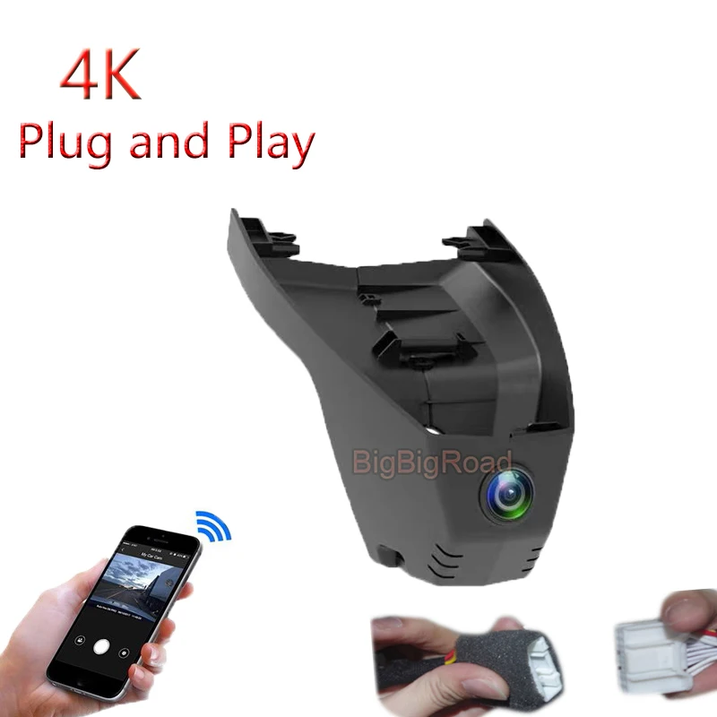 

For Peugeot 4008 5008 360THP 400THP 2021 2022 4K Plug And Play Car Video Recorder Wifi DVR Dash Camera Black Box Wide Angle