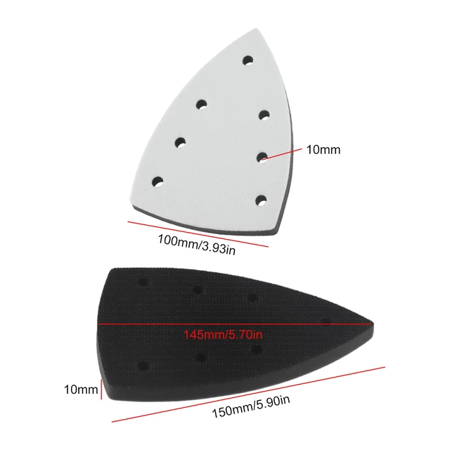 1pc Sanding Pad And Triangle Sanding For Pads 7 Hole Sandpaper Backing Pad For Delta Sanders/Multi-Sanders 2