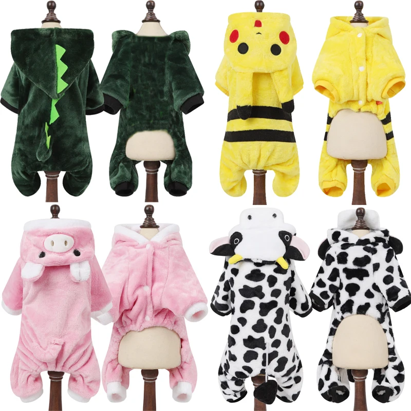 Soft Warm Fleece Dogs Jumpsuits 1 Soft Warm Fleece Dogs Jumpsuits 1