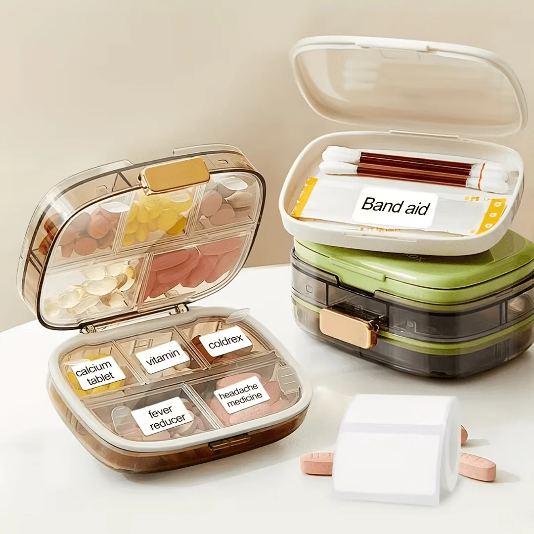 10롤 50x30mm 흰색 자체 접착식 열전사 라벨 용지 휴대용 및 미니 프린터용 주소 배송 가정 및 사무실용