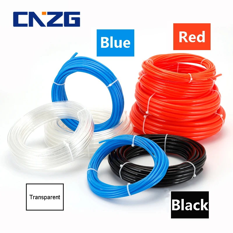 Pneumatic Air Connector 8x5mm PU Pneumatic Hose Polyurethane Pneumatic Hose Flexible Compressed Air Tube with Connectors Push Quick Couplings