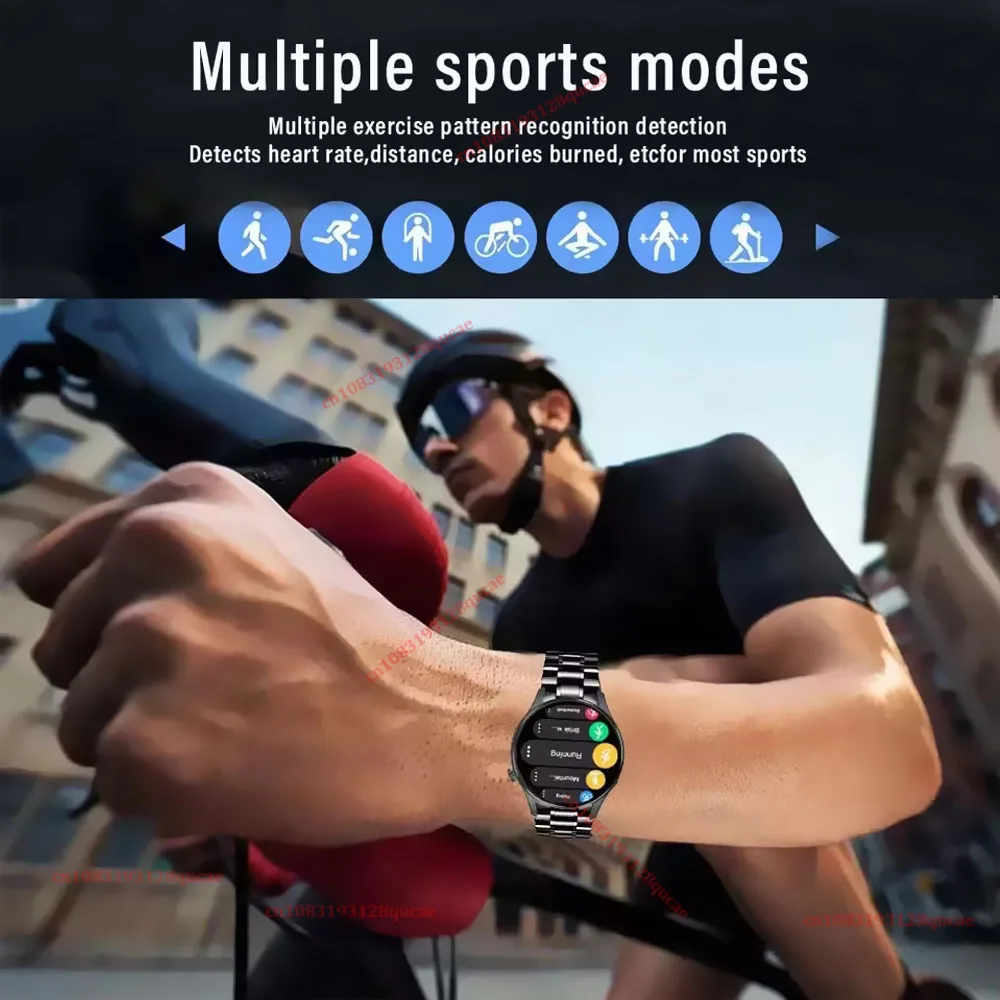 Nuovo Smartwatch 2026 per Uomo con Schermo AMOLED HD, GPS, Tracciamento del Movimento, Frequenza Cardiaca, Chiamate Bluetooth, Impermeabile per Android iOS - immagine 6