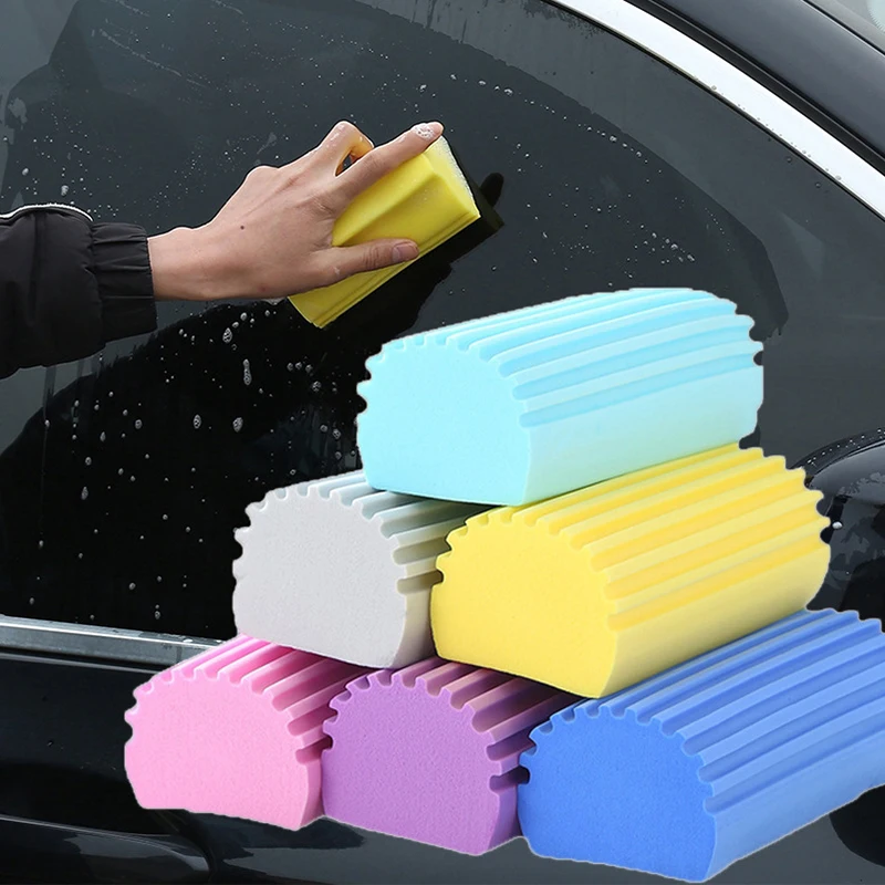 цена 2PCS Soft Sponge PVA Multifunctional Strong Water Absorbent Sponge Household Cleaning Sponge Car Washing Auto Care Cleaning Tool