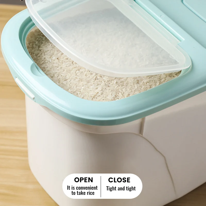 Rangement Riz Seau à Riz Hermétique Fulenyi 5 Kg - Distributeur