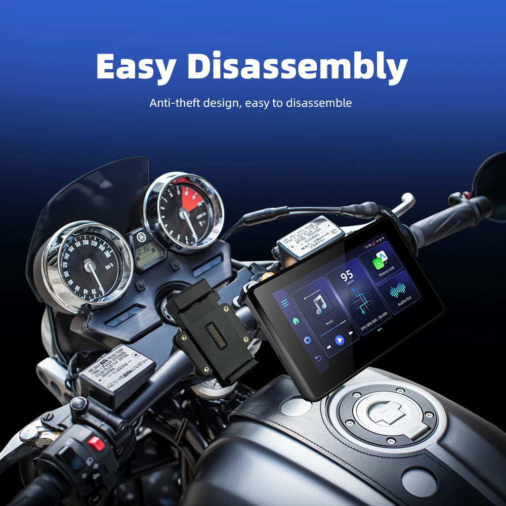 EKIY BMW＆その他バイク用 ワイヤレスCarPlay Android Auto 8コア 4+