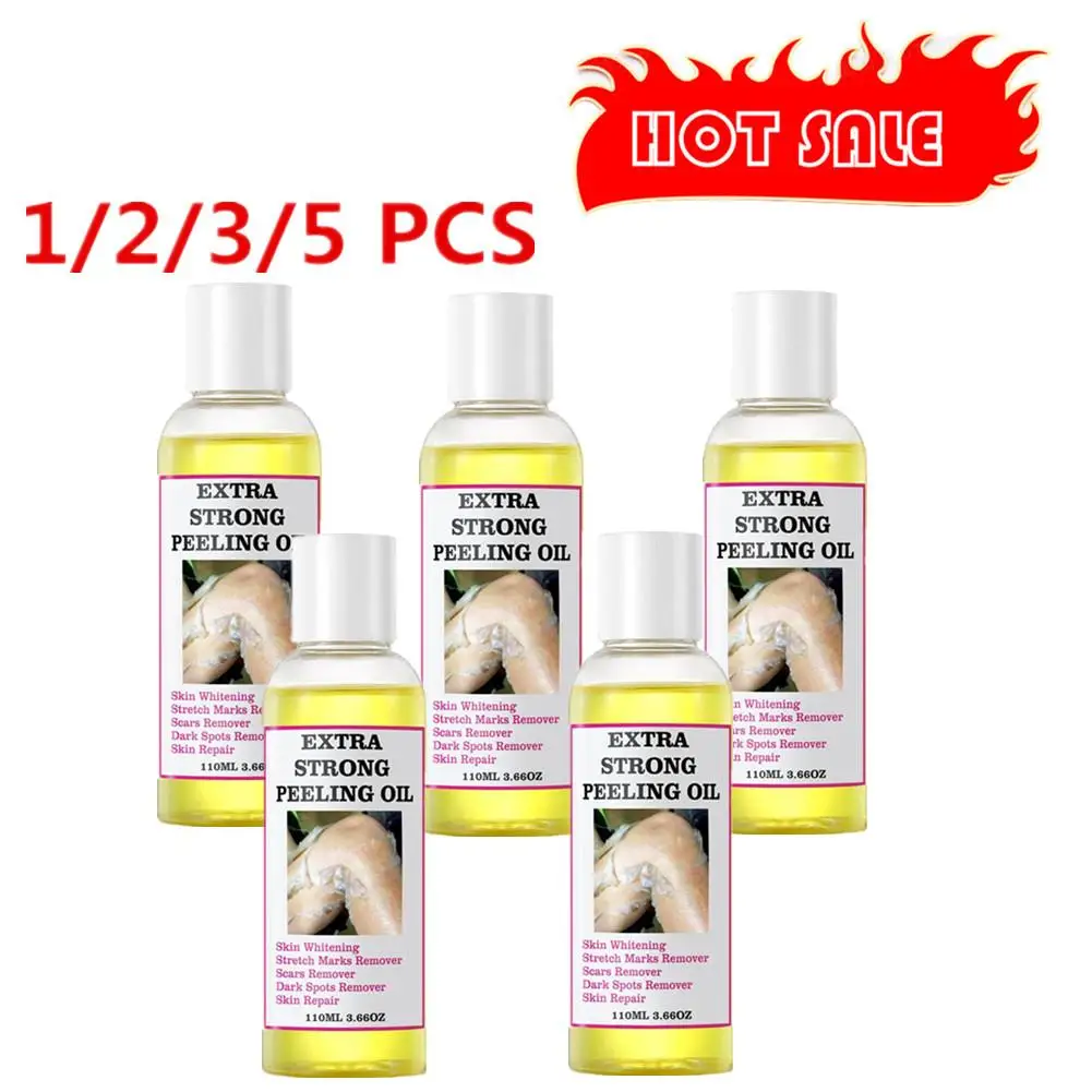 1-5X Peeling Oil For Dark Skin Super Strength Yellow Peeling Oil Strong Peeling Oil For Skin Brightening Moisturizing Removes De
