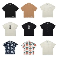 High Quality WACKO MARIA Tenkoku Tokyo Short Sleeve Shirt Men's Women's Fashion Hawaii Shirts Tops 1