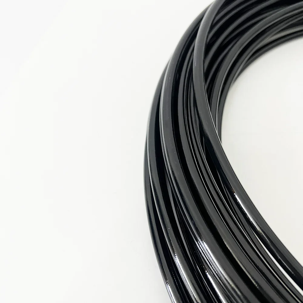AN3 Black Motorcycle Steel Wire Braided Hydraulic Brake Pipe Reinforced Clutch Oil Pipe Modified Brake System 0.5-20m