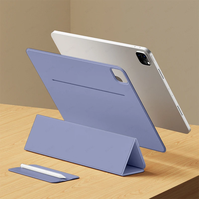 Smart Cover for iPad Pro 11 2024 Tablet Case For iPad Pro 13 M4 12.9 2022 6th generation Magnetic Clip for Air 13 11 M3 Air 7