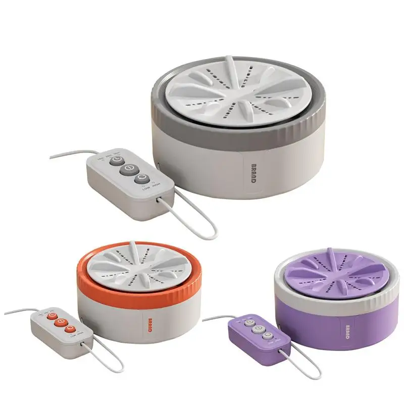 

Mini Ultrasonic Washing Machine USB Two Way Rotating Laundry Turbine Portable Household Clothes Washing Machine For Travel Home