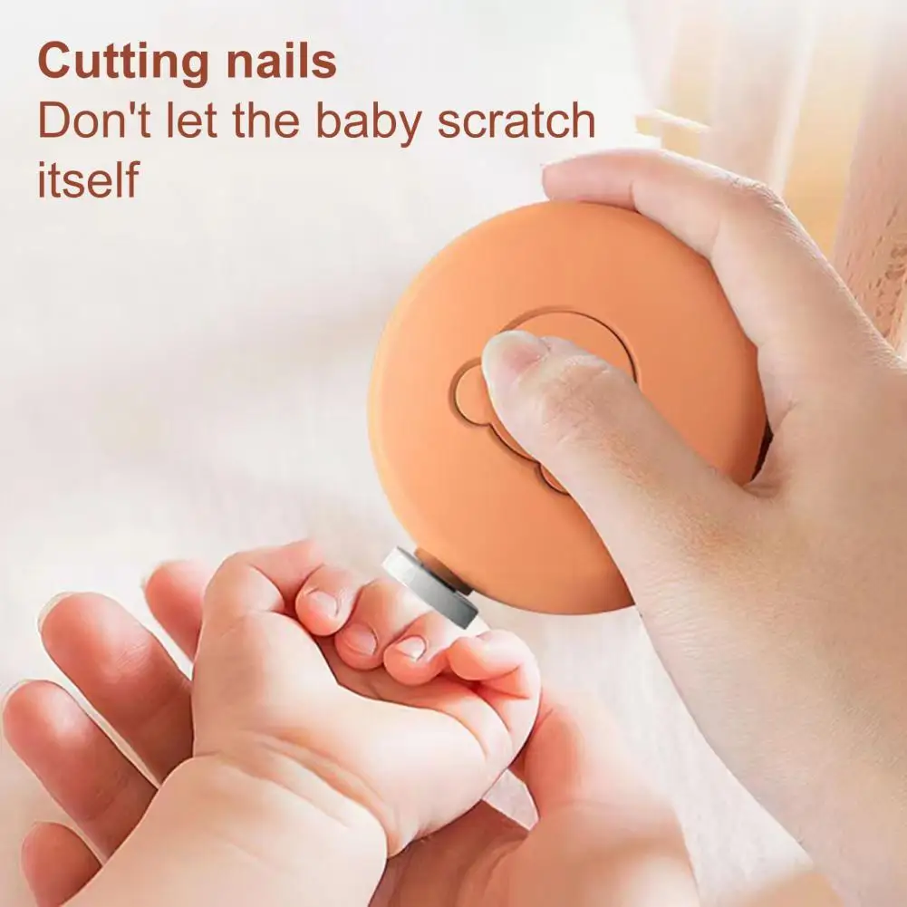 1 Set Detachable One-key Start Electric Nail File Battery-operated Electric Fingernail File Baby Manicure Trimmer Baby Supplies Nail Care Kit Nail Trimmer Nail Grinder