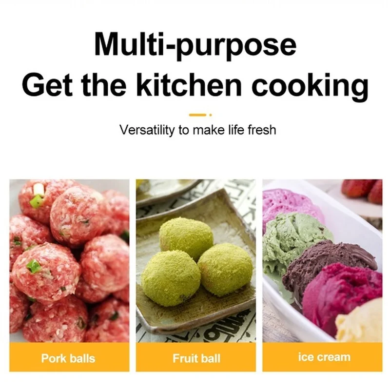 Meatball Maker Kitchen Utensils Meatball Maker Tool Clip Newbie Non Stick Stuffed Meat Ball Spoon Shaper Cooking Scoop Stainless Steel Kitchen Accessories
