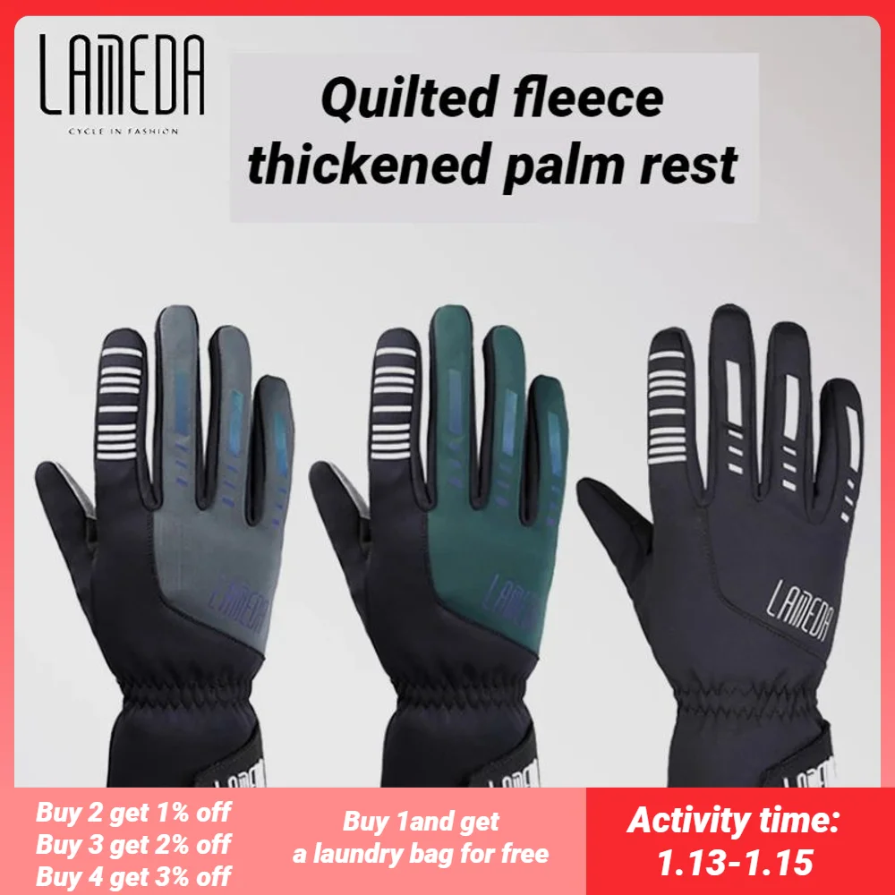 

Motorcycle Gloves Cotton Men's Cycling Gloves Windproof Thicken Gloves For The Gym Winter Gloves For Men