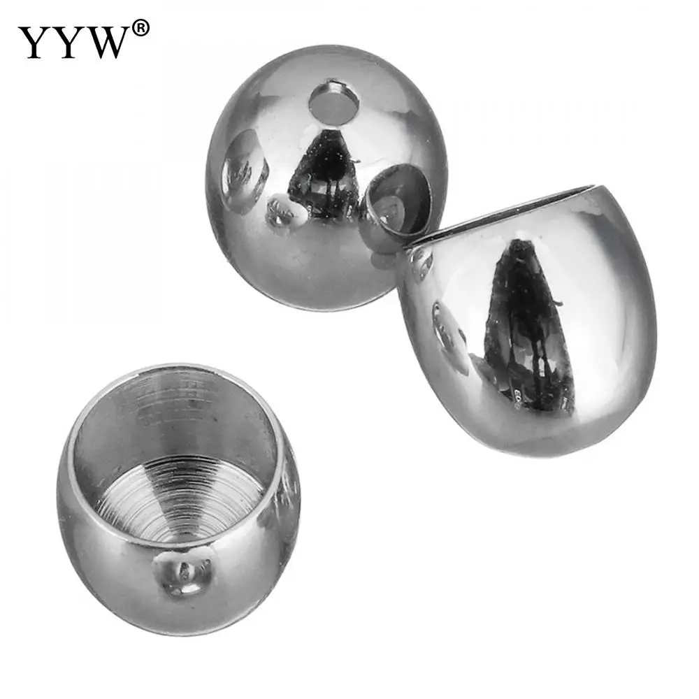 100pcs/Lot 18k Gold Color Brass Bead Caps Charms Connector 6.5x6.5x6.5mm Hole:Approx 1.2mm High Quality Diy Jewelry Accessories