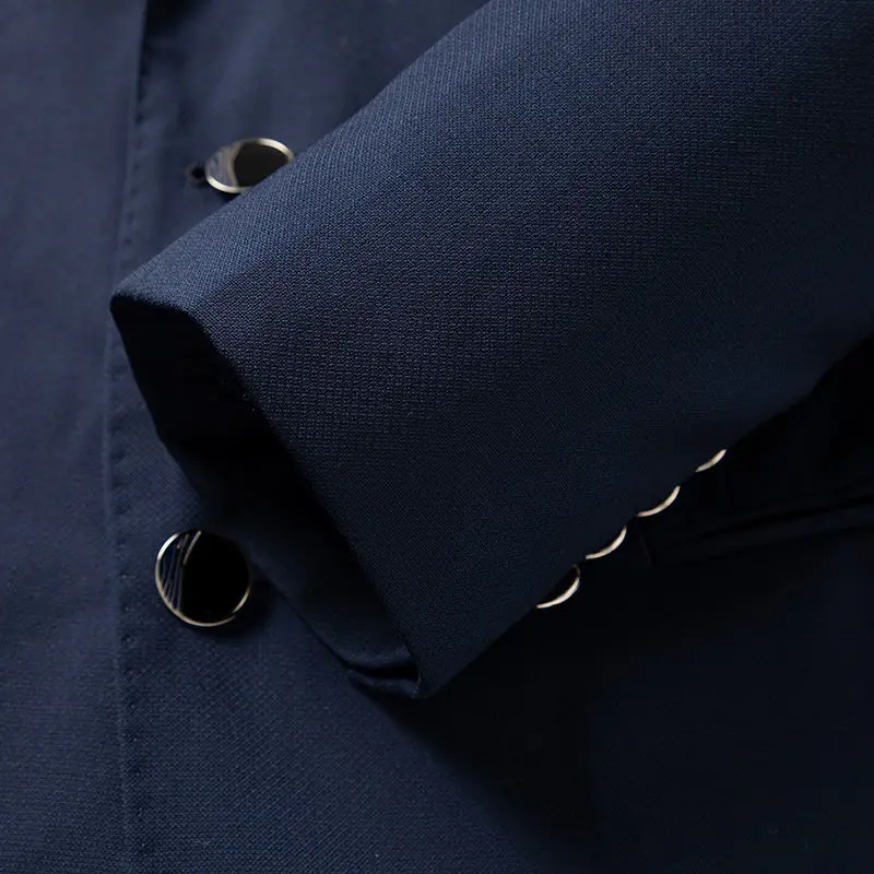 Fashion Lapel Button Pockets Solid Color Korean Blazers Men's Clothing 2023 Autumn Winter Loose All-match Tops Casual Blazer