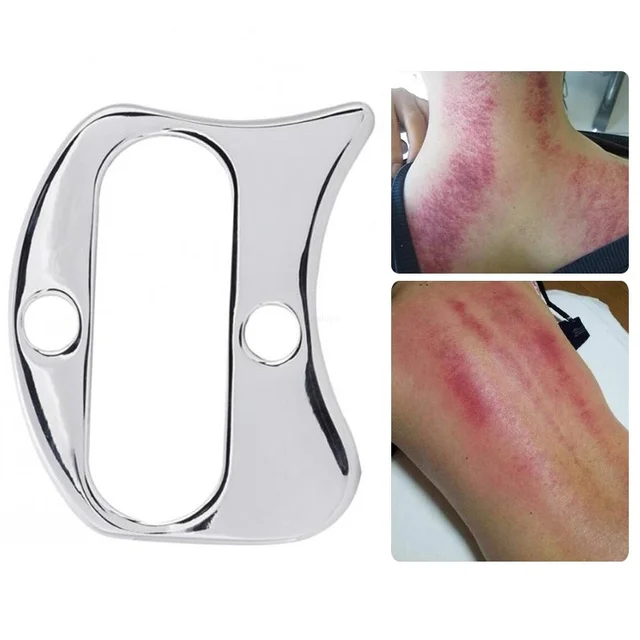 deep tissue therapy with 304 Stainless Steel Scraping Plate