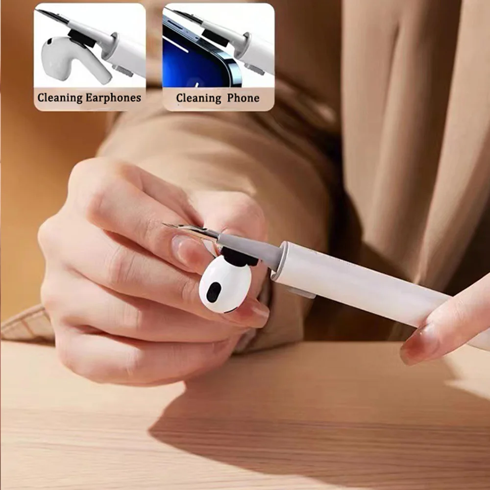 3 In 1 Earbuds Earphones Cleaner Kit Cleaning Pen Brush Headphone Case Cleaning Tools For Xiaomi For Huawei Dropshipping 2