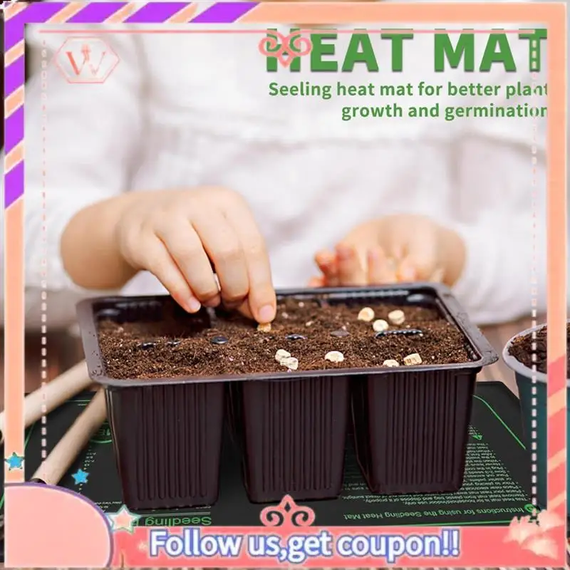 2 PCS Seedling Heat Mat For Seed Starting, 10 X 20.75Inch As Shown 21W Waterproof Heating Pad For Indoor Tray Plants US Plug