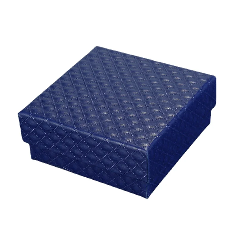 1pc 7.5x7.5x3.5cm Jewelry Set Display Gift Box Ring Necklace Bracelets Earring Gift Packaging Boxes with Sponge Inside Rectangle