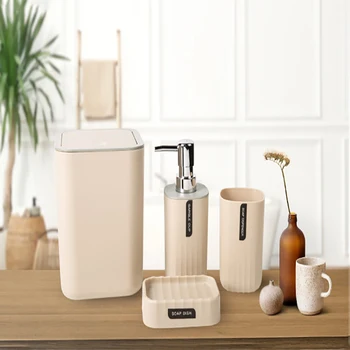 Modern 4-Piece Bathroom Accessories Set 1