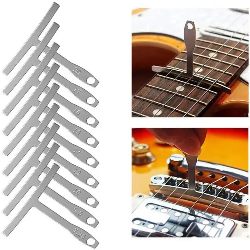 Guitar Action Gauge Guitar Luthier Tools Luthier Notched Radius Gauge String Action Ruler Measuring Tool For Bass Setup