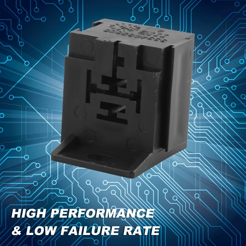 Car Auto 30A-80A Relay Bracket Terminal Case Holder Relay Base Holder 5 Pin Socket With 50Pcs 6.3Mm Terminals For Car