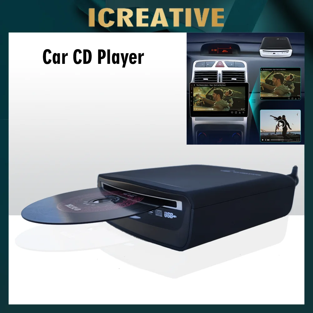 Car Cd Player External Usb - Lecteur Cd Pour Voiture - AliExpress